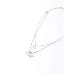 Love Song Necklace Set - Silver