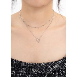 Mini Love Necklace Set - Silver