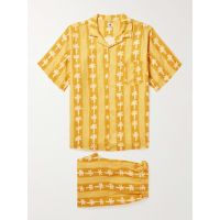Printed Cotton-Voile Pyjama Set