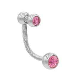 Flex Piercing - Silver/Pink