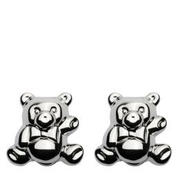 Canister Bear Earrings - Silver