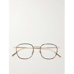 DiorBlackSuitO S2U Round-Frame Tortoiseshell Acetate and Gold-Tone Optical Glasses