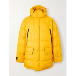 Quilted Padded Shell Hooded Down Jacket