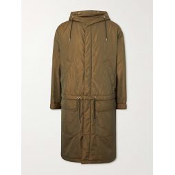 Convertible Moire Hooded Parka