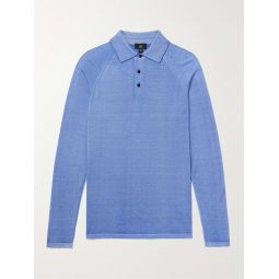 Garment-Dyed Cashmere Polo Shirt