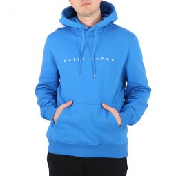 Mens French Blue Alias Cotton Hoodie, Size X-Small