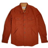 Crissman Wool Overshirt - Burnt Orange