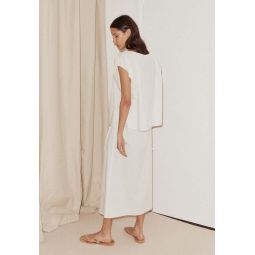 Pin Tuck Skirt - White