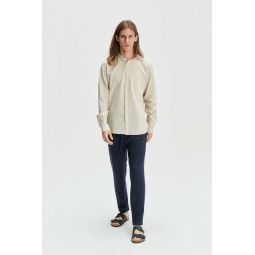 Zen Japanese Organic Cotton and Linen Shirt - Beige