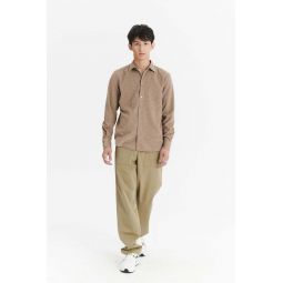 Soft Japanese Corduroy Cotton Feel Good Shirt - Light Brown Taupe Light Brown Taupe