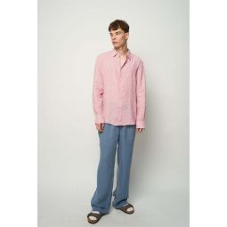 Italian Linen Feel Good Shirt - Pink