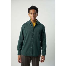 Japanese Corduroy CottonFeel Good Shirt - Moss Green