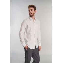 Fine Italian Cotton Feel Good Shirt - Light Grey