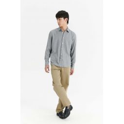 Feel Good Airy Blend of Portuguese Merino Wool and Modal Shirt - Pewter Grey