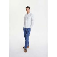Zen Portuguese Cotton and Linen Seersucker Shirt - White