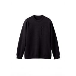 DESCENTE ALLTERRAIN Striped Sweatshirt - Black