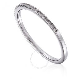 Ladies Sterling Silver Diamond Ring, Brand Size 52