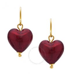 Diamond Muse 10KT Gold Heart Earrings for Women