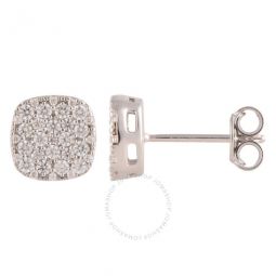 Diamond Muse 0.50 cttw 10KT White Gold Round Cut Diamond Stud Earrings for Women