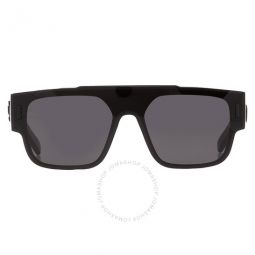 Dark Grey Shield Mens Sunglasses