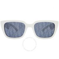 Blue Logo Square Mens Sunglasses