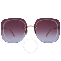 ULTRADIOR Purple Gradient Square Ladies Sunglasses