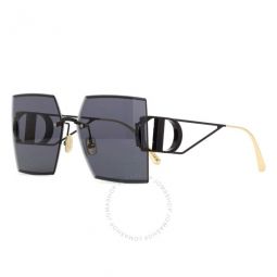 Grey Mirror Square Ladies Sunglasses