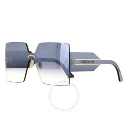 Grey Gradient Mirror Shield Ladies Sunglasses