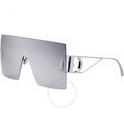 Grey Mirror Shield Ladies Sunglasses