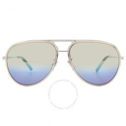 Blue Gradient Pilot Mens Sunglasses