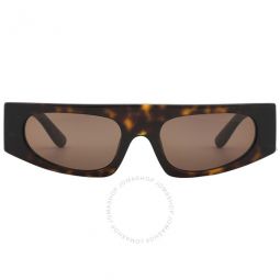 Dark Brown Browline Ladies Sunglasses