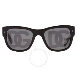 Dark Grey Logo Square Mens Sunglasses
