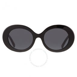 Darkj Grey Oval Ladies Sunglasses