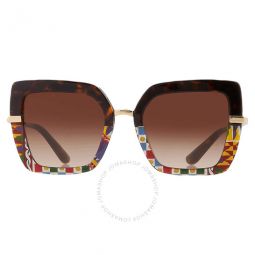 Brown Gradient Butterfly Ladies Sunglasses