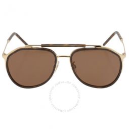 Dark Brown Pilot Mens Sunglasses