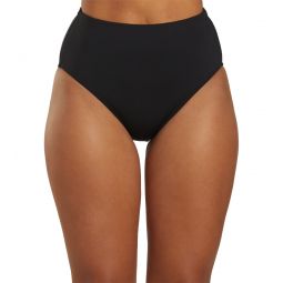 Dolfin Womens Solid High Waist Contemporary Bikini Bottom