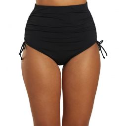 Dolfin Womens Solid Adjustable High Waist Bikini Bottom