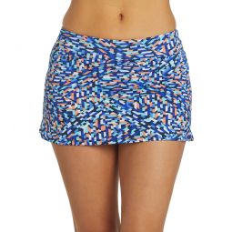 Dolfin Womens Aquashape Printed A-Line Swim Skirt