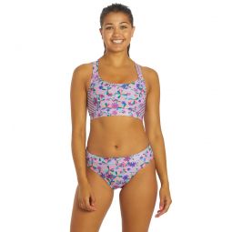 Dolfin Uglies Womens Asymmetrical Two Piece Work Out Swimsuit