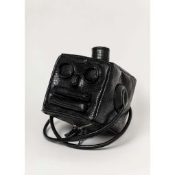 Small Robot Head Bag - Black