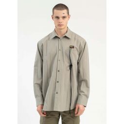 Rca Cable Embroidery Shirt - Grey