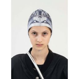 Humanoid Head Hood - Grey Multi