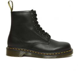 Nappa Leather Lace Up High Top Boots - Black Nappa
