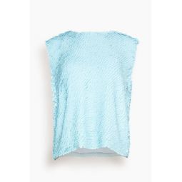 Como Embroidered Top in Light Blue