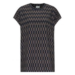 Bicolor Geometrical Big Shirt