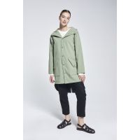 Recycled Materials City Raincoat - Olive