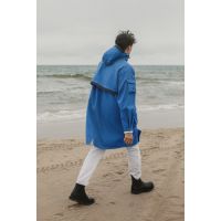 Marila Recycled Materials Raincoat - Ocean Blue