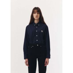 Classic Embroidered Shirt - Navy