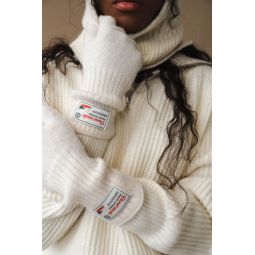ESSENTIAL KNITTED GLOVES - IVORY