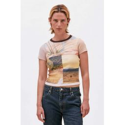Lapped Baby Tee - Collage
